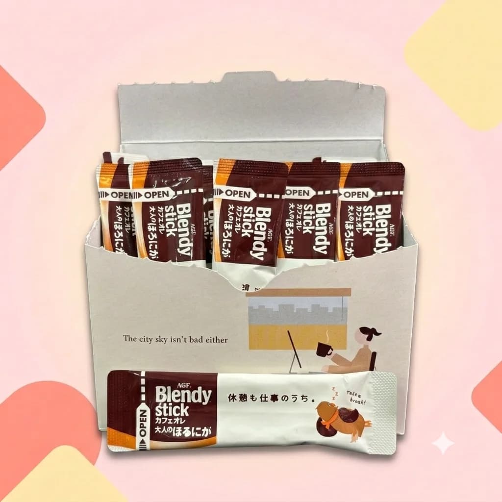 Растворимый кофе с молоком Blendy Stick AGF Крепкий 8г
