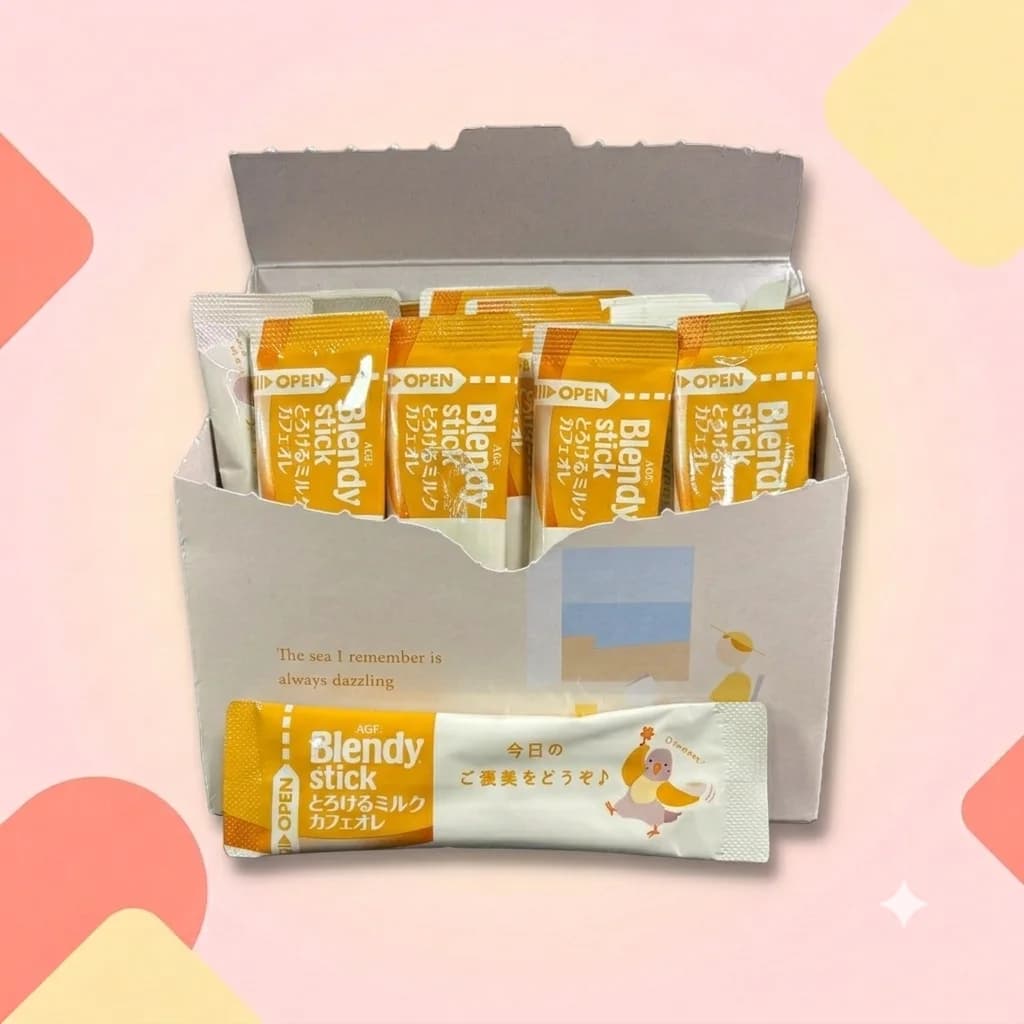 Растворимый кофе с молоком Blendy Stick AGF Топленое молоко 8,2г