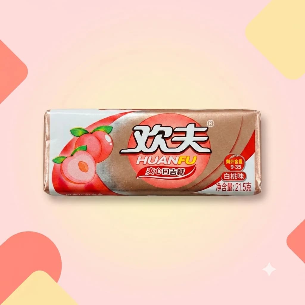Жевательная резинка HuanFu Персик 21,5г