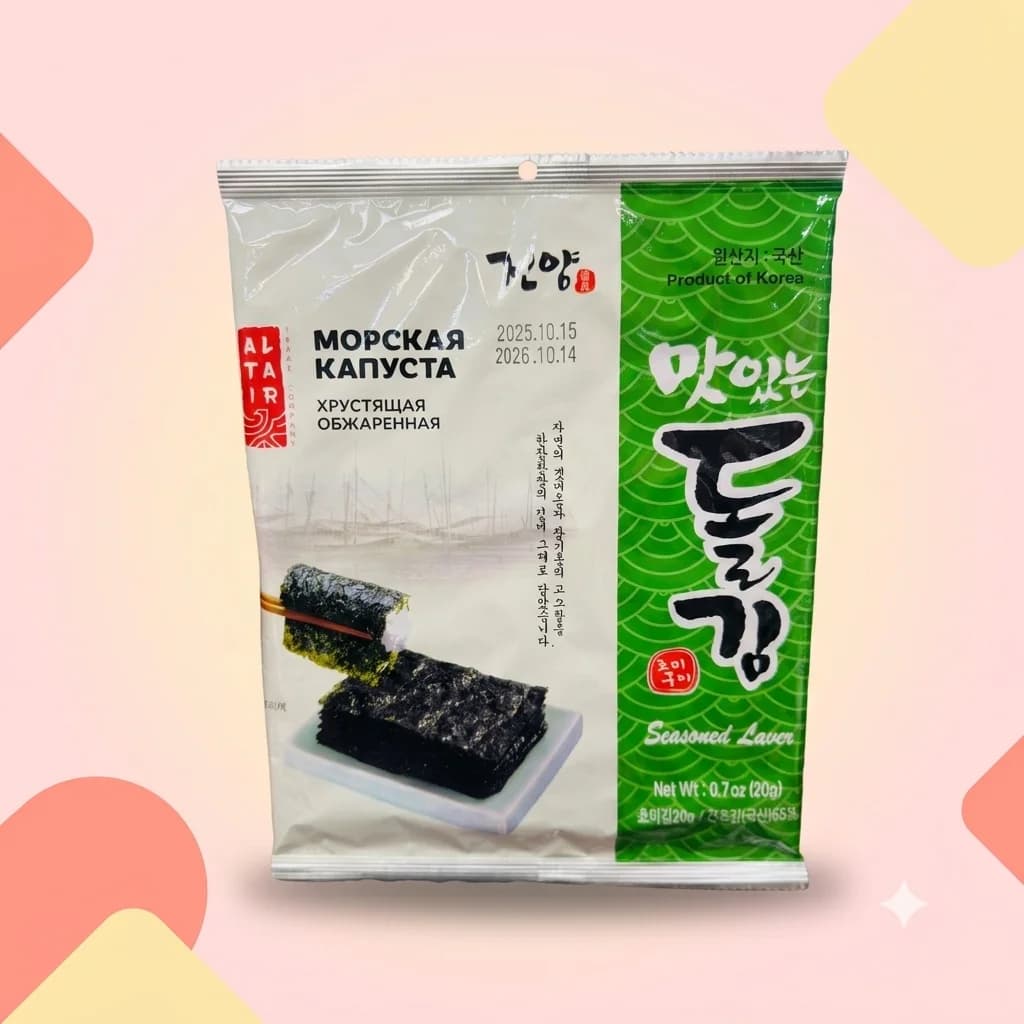 Хрустящие нори Jinyang с солью 20г