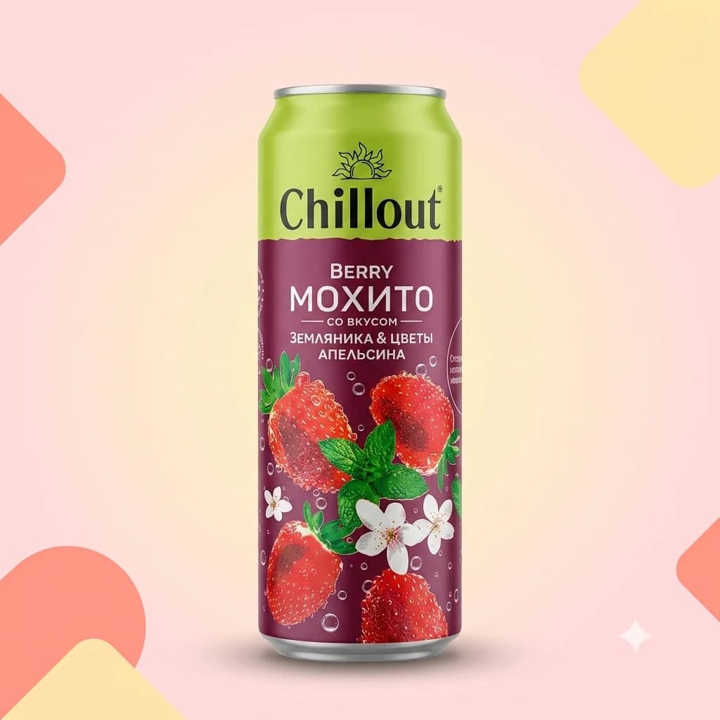 Напиток сильногазированный Chillout Ягодный мохито 450мл