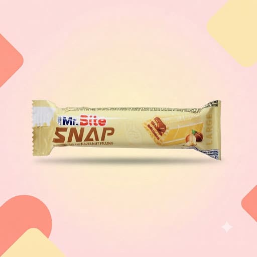 Вафли Mr.Bite Snap Large Шоколадный крем в белом шоколаде 35г